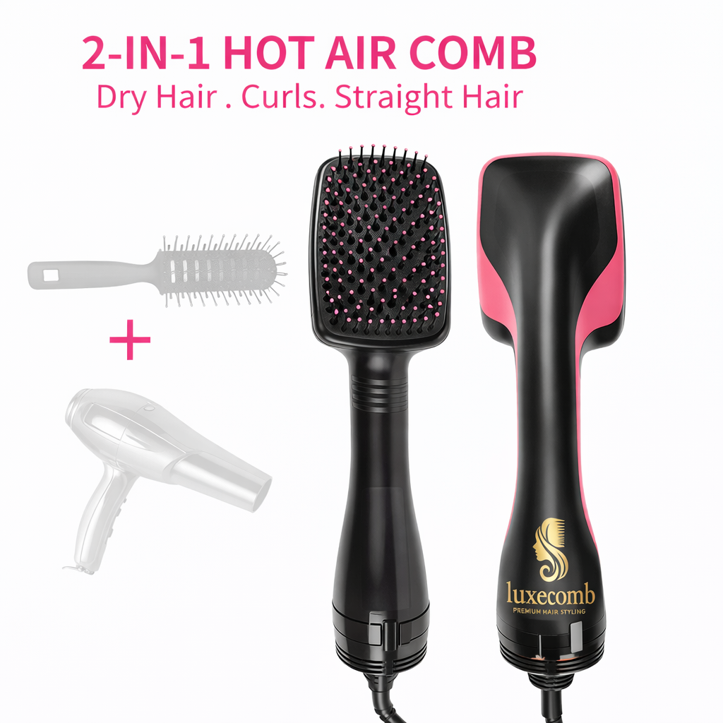 LUXECOMEB - One-Step Styling – Dry, curl, straighten, and volumize in a single pass