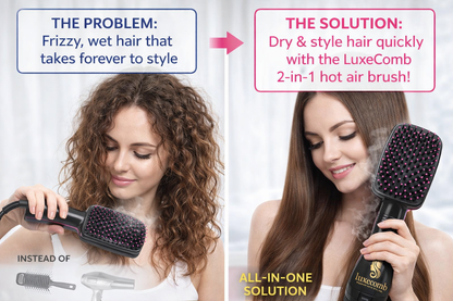 LUXECOMEB - One-Step Styling – Dry, curl, straighten, and volumize in a single pass